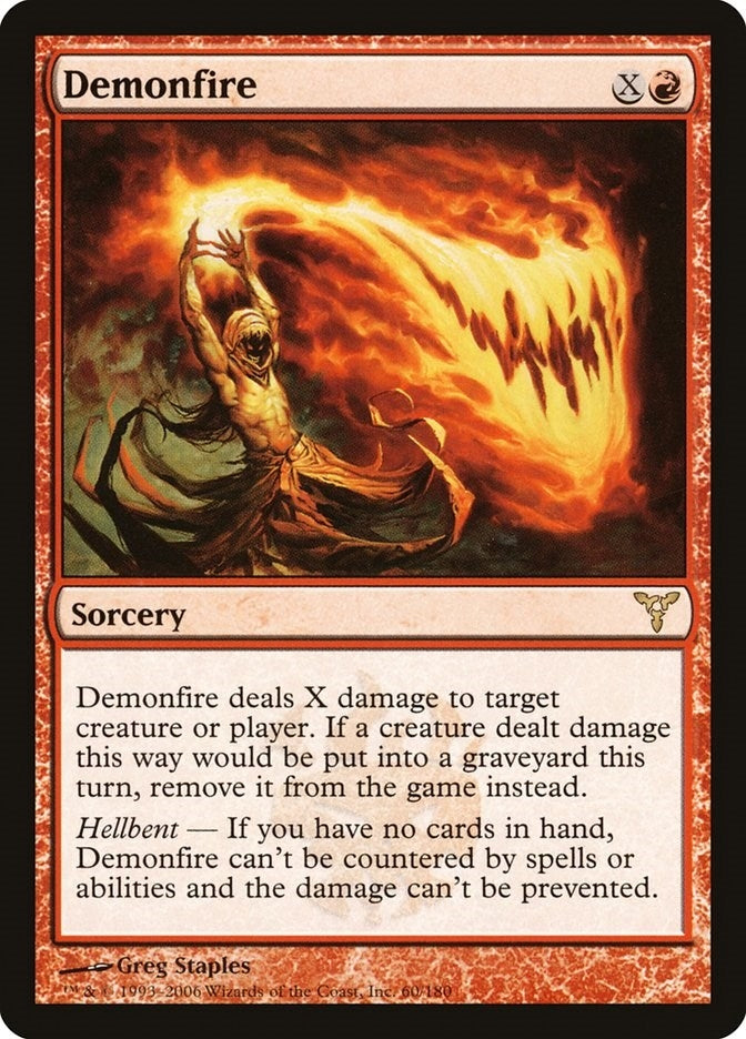 Image for Demonfire (Dissension) (60) - Magic: The Gathering