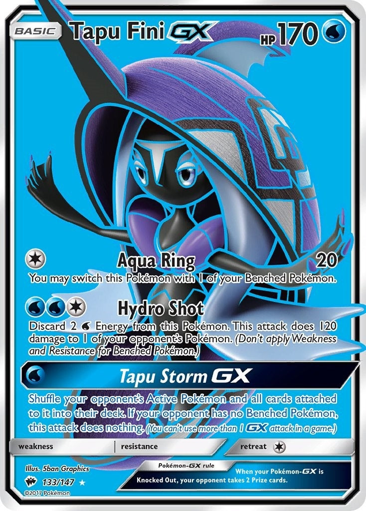Image for Tapu Fini GX (Full Art) (SM - Burning Shadows) (133/147) - Pokemon