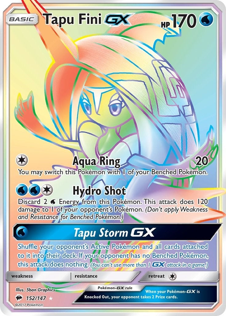 Image for Tapu Fini GX (Secret) (SM - Burning Shadows) (152/147) - Pokemon