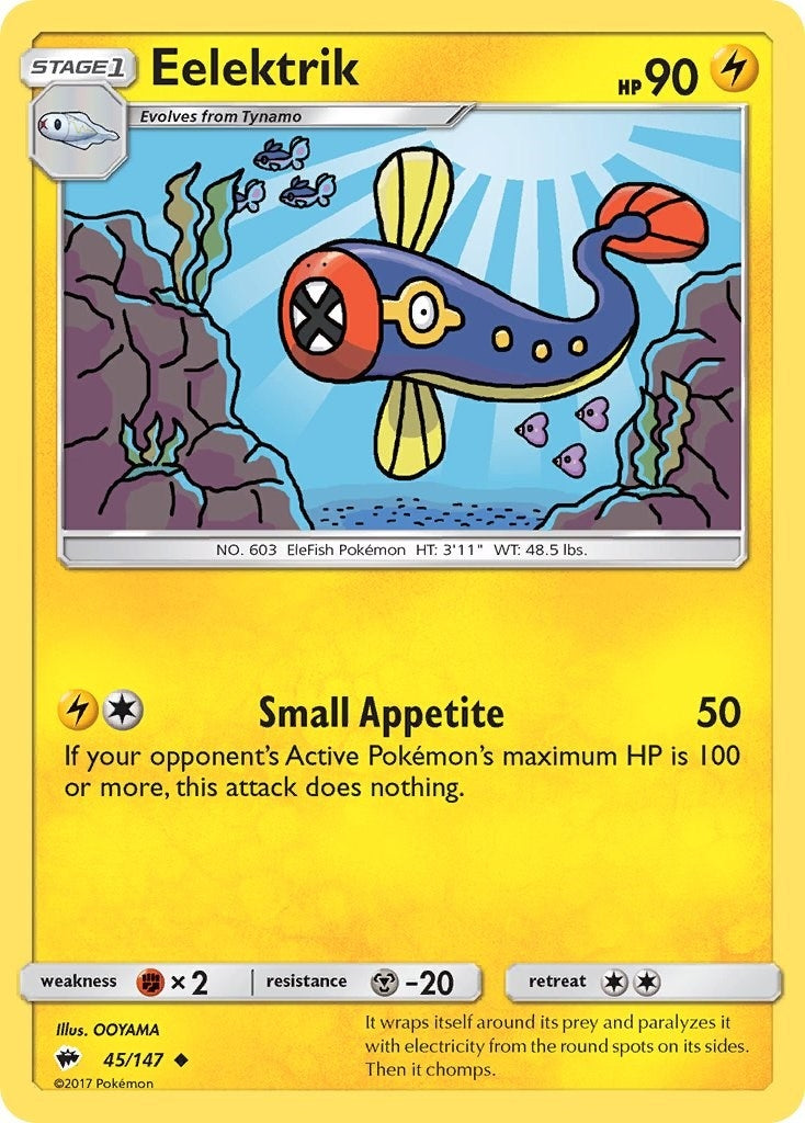 Image for Eelektrik (SM - Burning Shadows) (45/147) - Pokemon