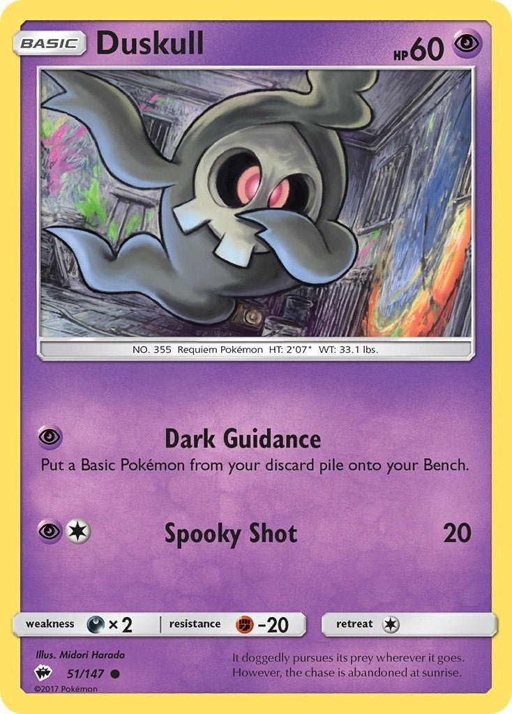 Image for Duskull (SM - Burning Shadows) (51/147) - Pokemon
