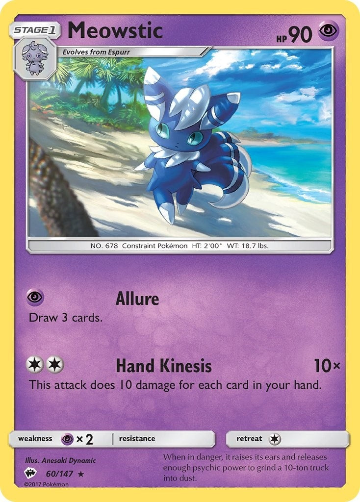 Image for Meowstic (SM - Burning Shadows) (60/147) - Pokemon