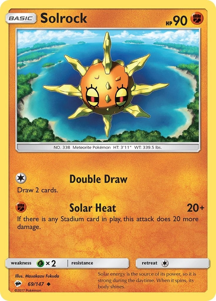 Image for Solrock (SM - Burning Shadows) (69/147) - Pokemon