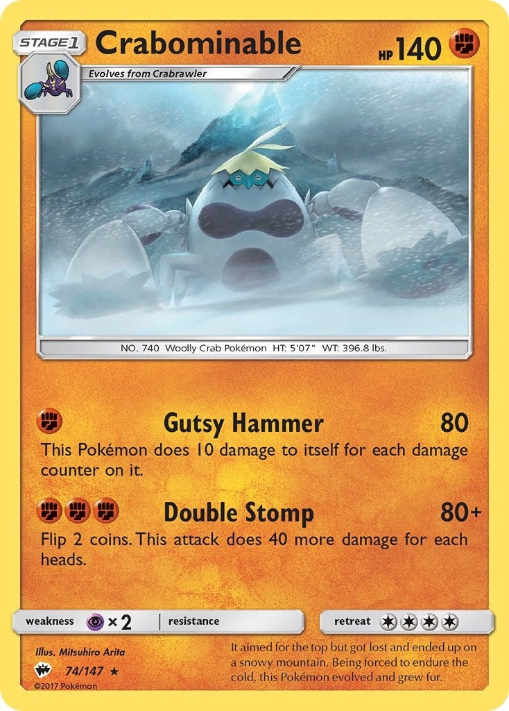 Image for Crabominable (SM - Burning Shadows) (74/147) - Pokemon