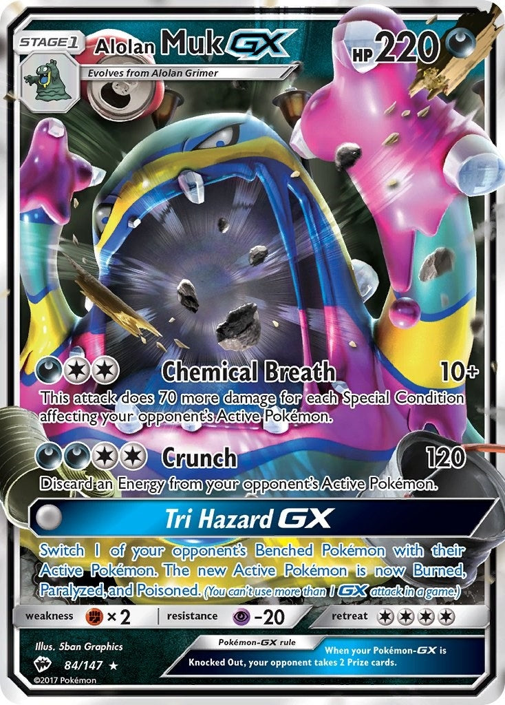 Image for Alolan Muk GX (SM - Burning Shadows) (84/147) - Pokemon
