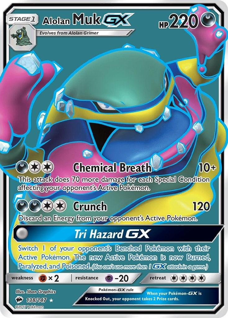 Image for Alolan Muk GX (Full Art) (SM - Burning Shadows) (138/147) - Pokemon