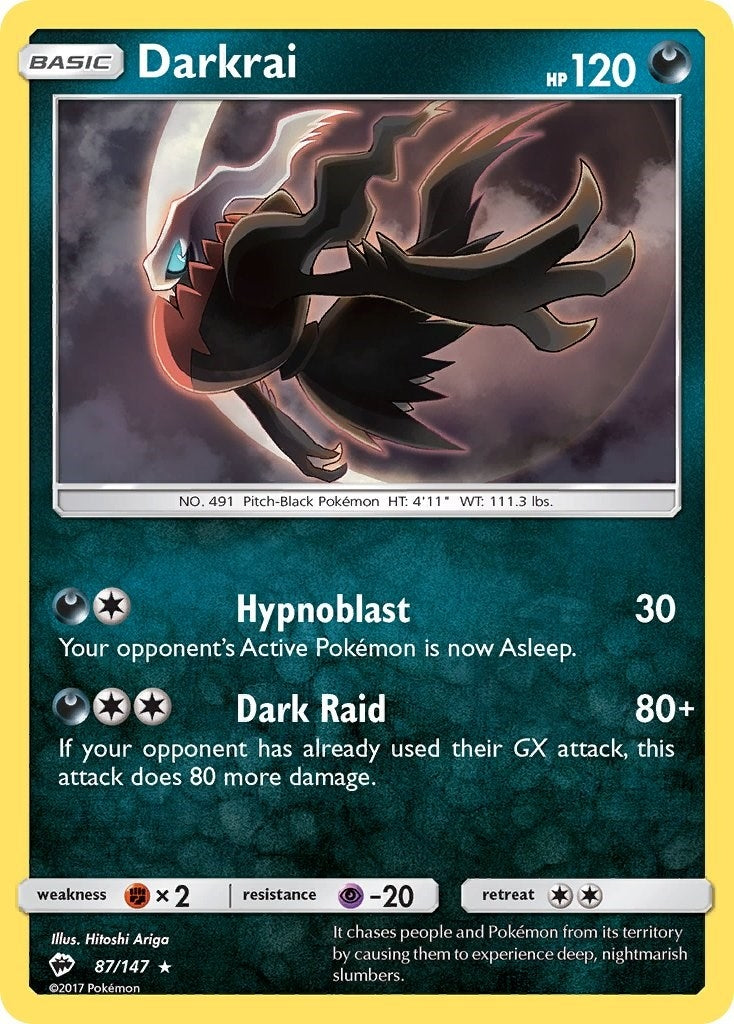 Image for Darkrai (SM - Burning Shadows) (87/147) - Pokemon