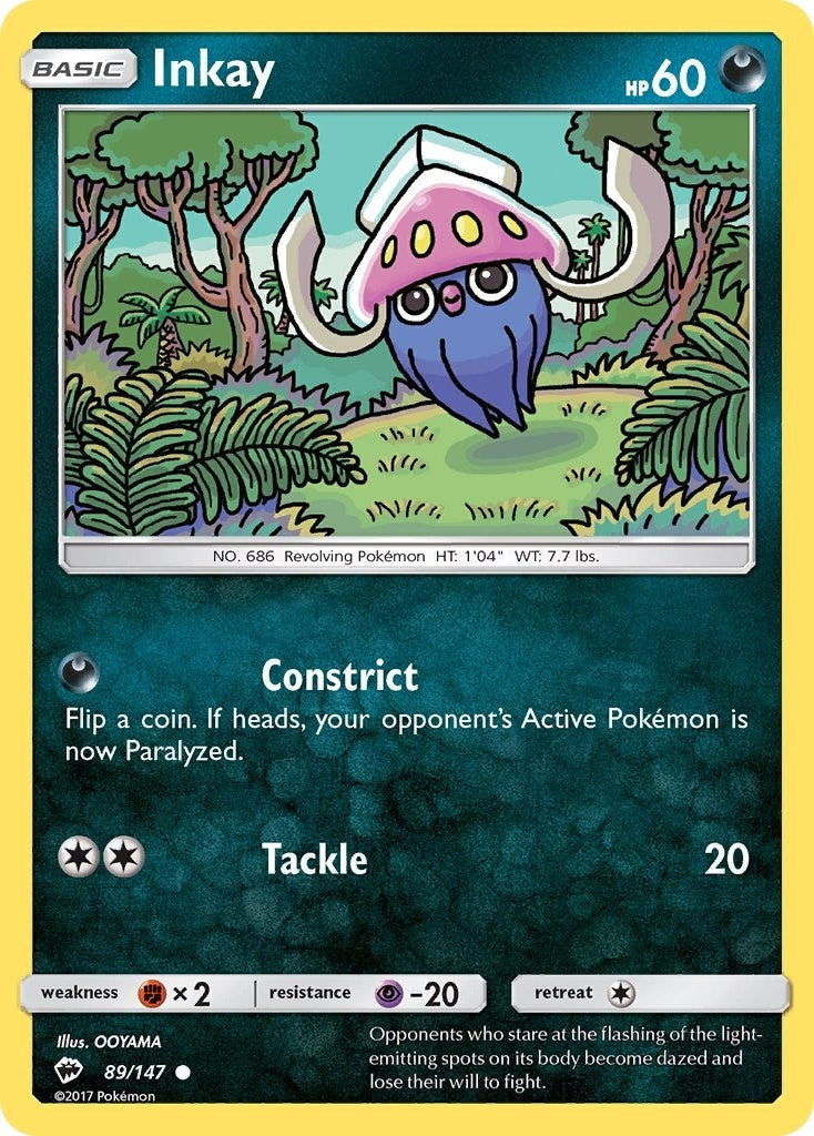 Image for Inkay (SM - Burning Shadows) (89/147) - Pokemon