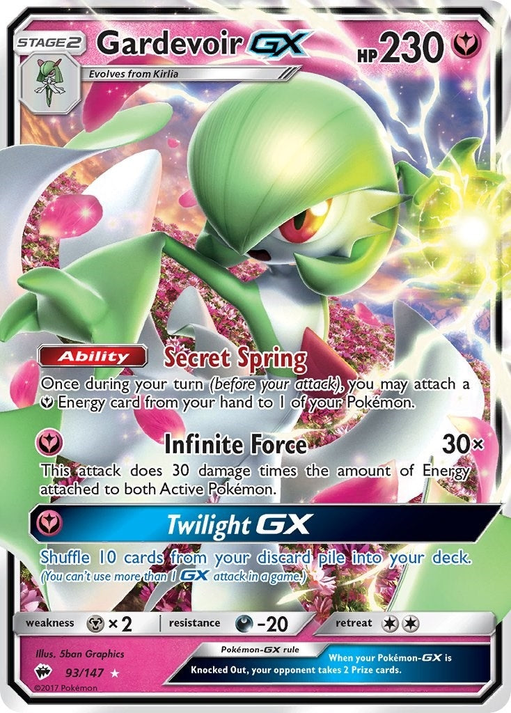 Image for Gardevoir GX (SM - Burning Shadows) (93/147) - Pokemon