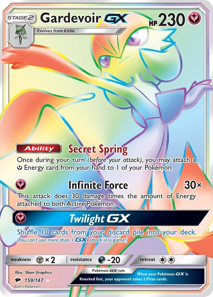 Image for Gardevoir GX (Secret) (SM - Burning Shadows) (159/147) - Pokemon