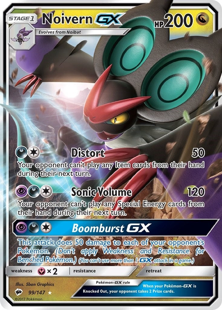 Image for Noivern GX (SM - Burning Shadows) (99/147) - Pokemon