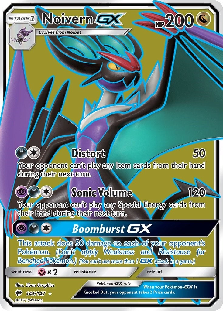 Image for Noivern GX (Full Art) (SM - Burning Shadows) (141/147) - Pokemon