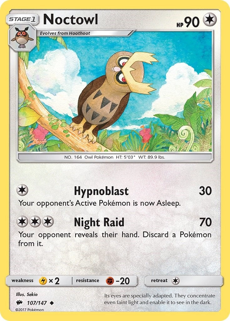 Image for Noctowl (SM - Burning Shadows) (107/147) - Pokemon