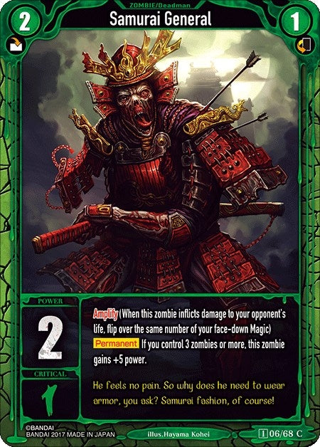 Image for Samurai General (Zombie World Order TCG - Set 1) (6) - Zombie World Order TCG
