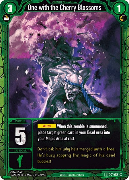 Image for One with the Cherry Blossoms (Zombie World Order TCG - Set 1) (7) - Zombie World Order TCG