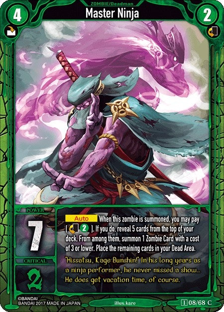Image for Master Ninja (Zombie World Order TCG - Set 1) (8) - Zombie World Order TCG