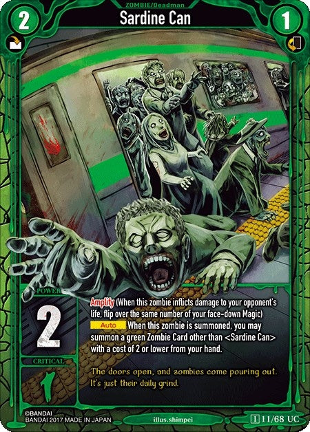 Image for Sardine Can (Zombie World Order TCG - Set 1) (11) - Zombie World Order TCG