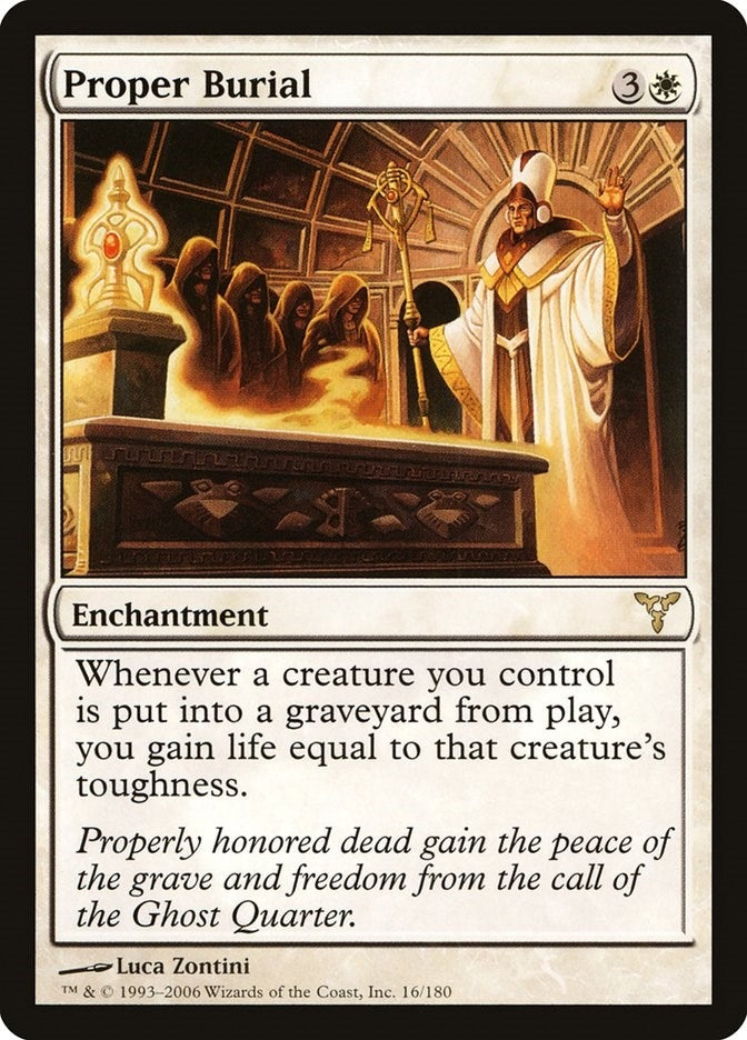 Image for Proper Burial (Dissension) (16) - Magic: The Gathering