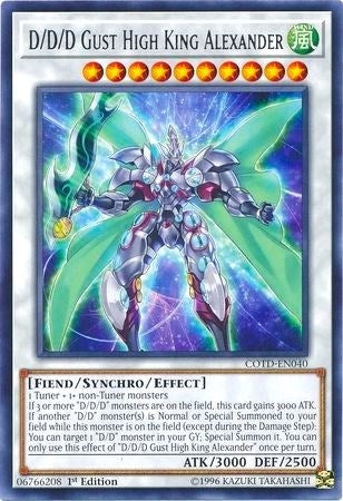 Image for D/D/D Gust High King Alexander (Code of the Duelist) (COTD-EN040) - YuGiOh