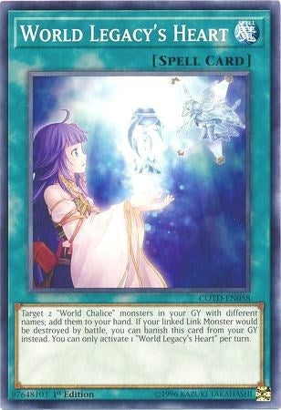 Image for World Legacy's Heart (Code of the Duelist) (COTD-EN058) - YuGiOh