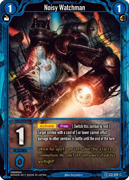 Image for Noisy Watchman (Zombie World Order TCG - Set 1) (22) - Zombie World Order TCG