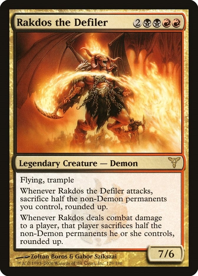 Image for Rakdos the Defiler (Dissension) (129) - Magic: The Gathering