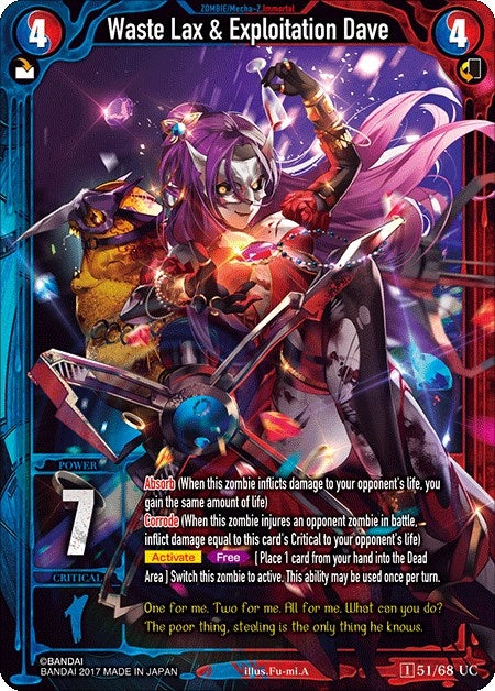 Image for Waste Lax & Exploitation Dave (Zombie World Order TCG - Set 1) (51) - Zombie World Order TCG