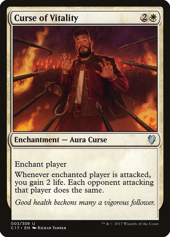 Image for Curse of Vitality (Commander 2017) (3) - Magic: The Gathering