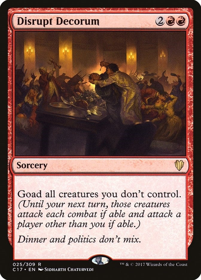Image for Disrupt Decorum (Commander 2017) (25) - Magic: The Gathering