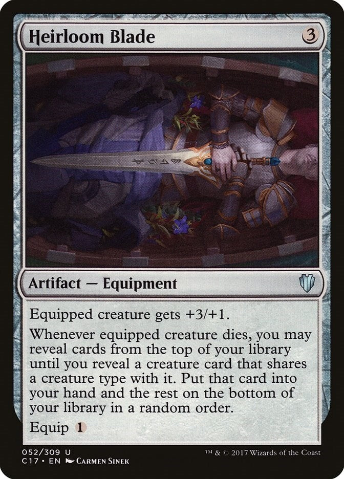 Image for Heirloom Blade (Commander 2017) (52) - Magic: The Gathering