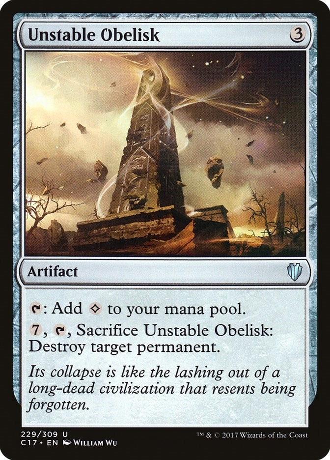 Image for Unstable Obelisk (Commander 2017) (229) - Magic: The Gathering