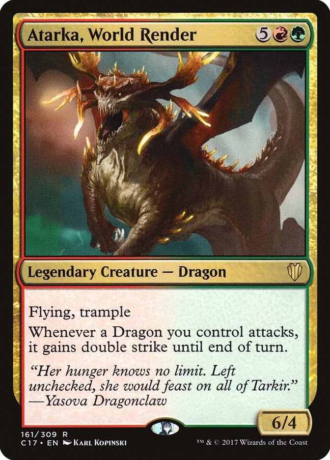 Image for Atarka, World Render (Commander 2017) (161) - Magic: The Gathering