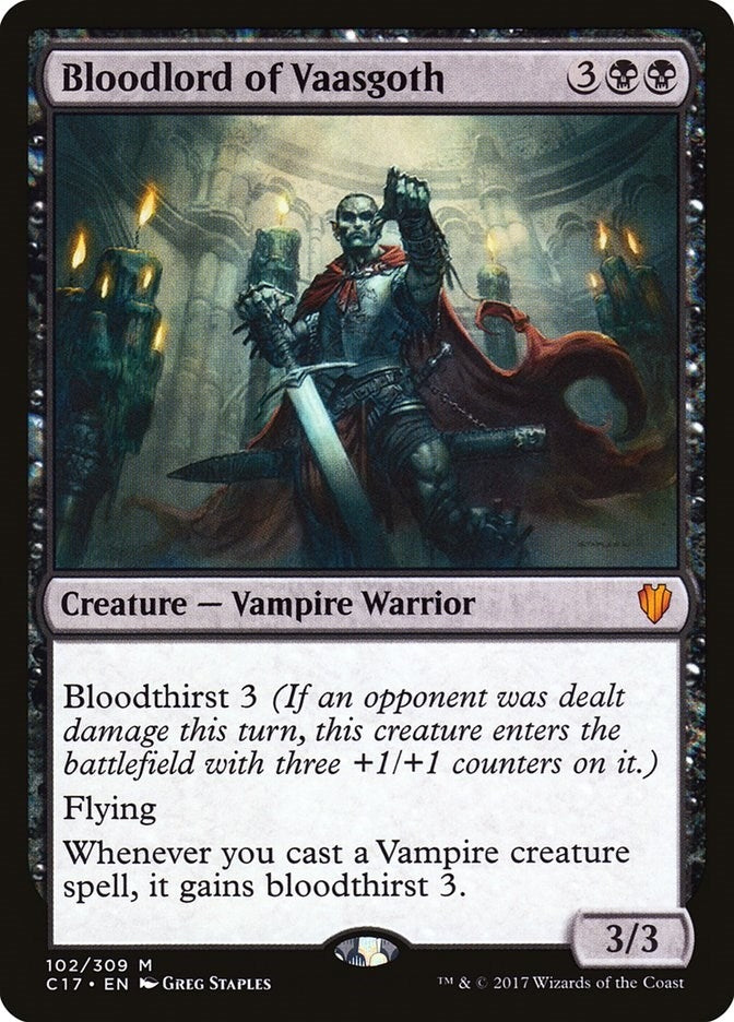 Image for Bloodlord of Vaasgoth (Commander 2017) (102) - Magic: The Gathering