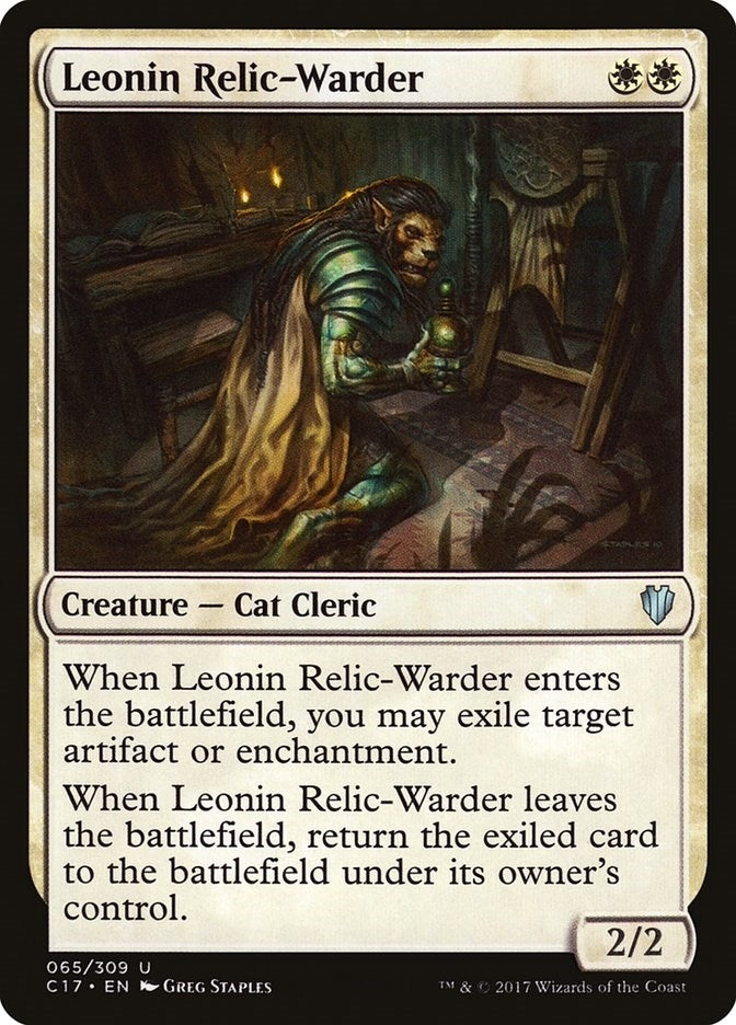 Image for Leonin Relic-Warder (Commander 2017) (65) - Magic: The Gathering