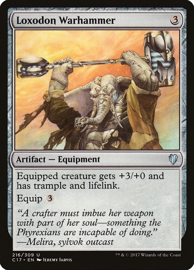 Image for Loxodon Warhammer (Commander 2017) (216) - Magic: The Gathering