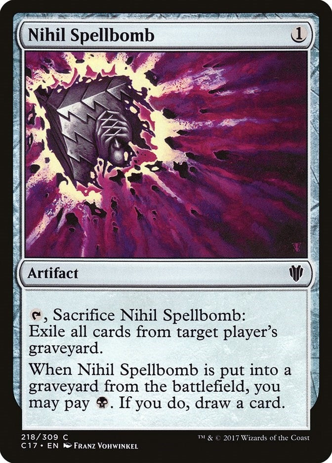 Image for Nihil Spellbomb (Commander 2017) (218) - Magic: The Gathering
