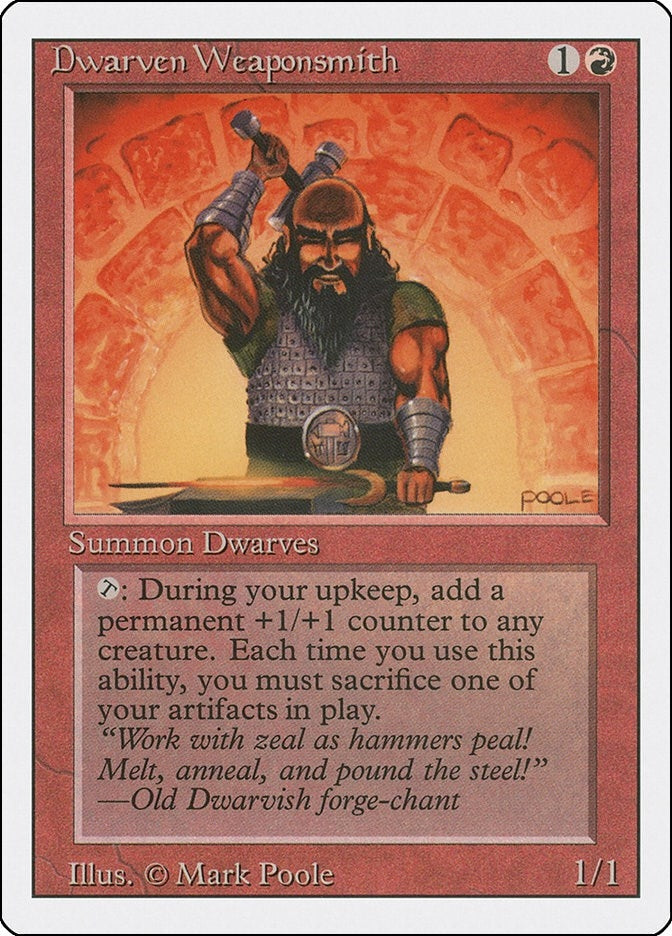 Image for Dwarven Weaponsmith (Revised Edition) - Magic: The Gathering