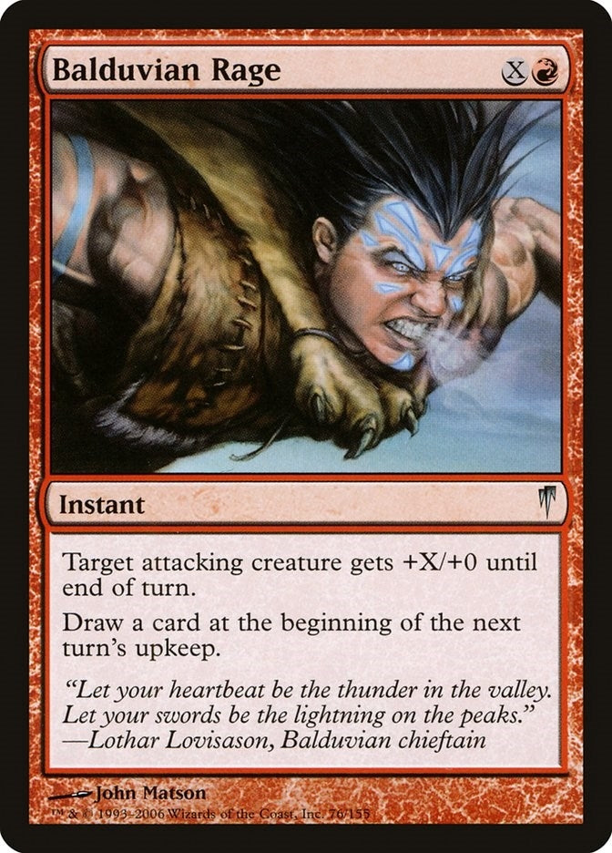 Image for Balduvian Rage (Coldsnap) (76) - Magic: The Gathering