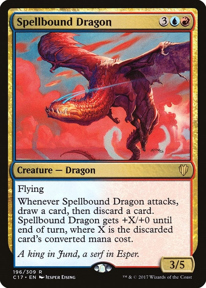 Image for Spellbound Dragon (Commander 2017) (196) - Magic: The Gathering