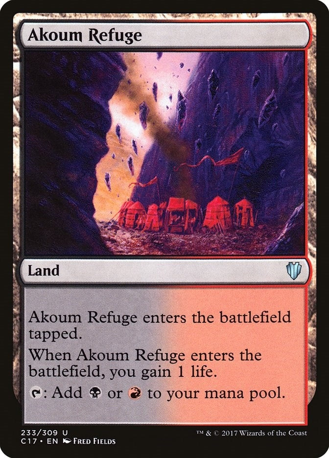 Image for Akoum Refuge (Commander 2017) (233) - Magic: The Gathering