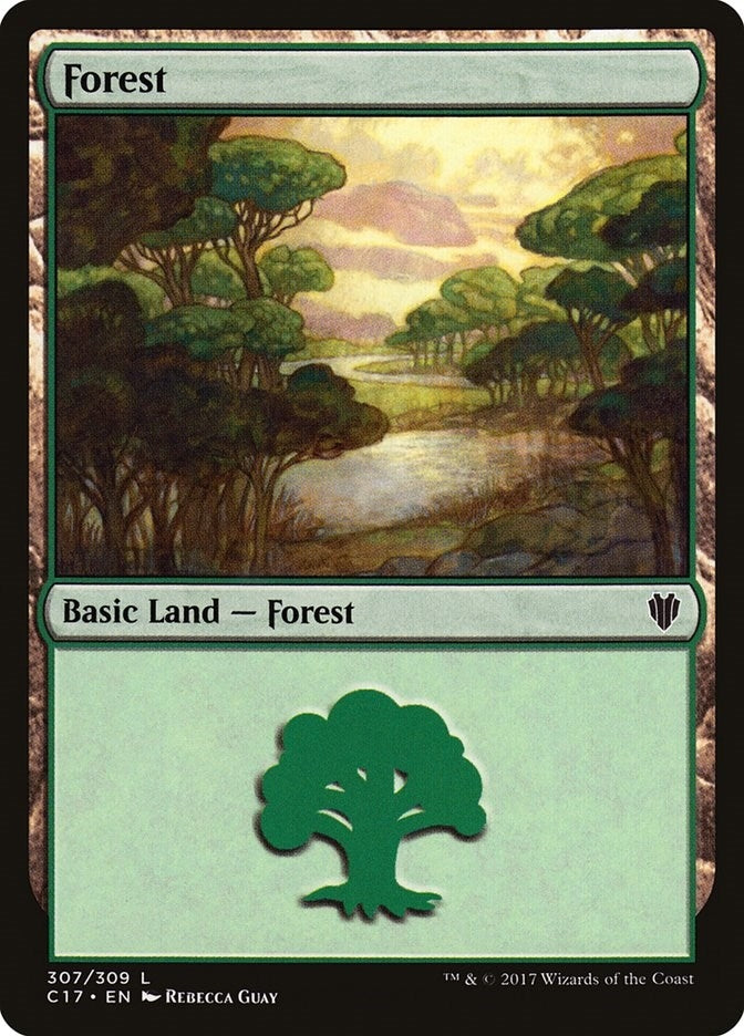 Image for Forest (307) (Commander 2017) (307) - Magic: The Gathering