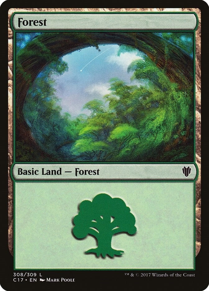Image for Forest (308) (Commander 2017) (308) - Magic: The Gathering