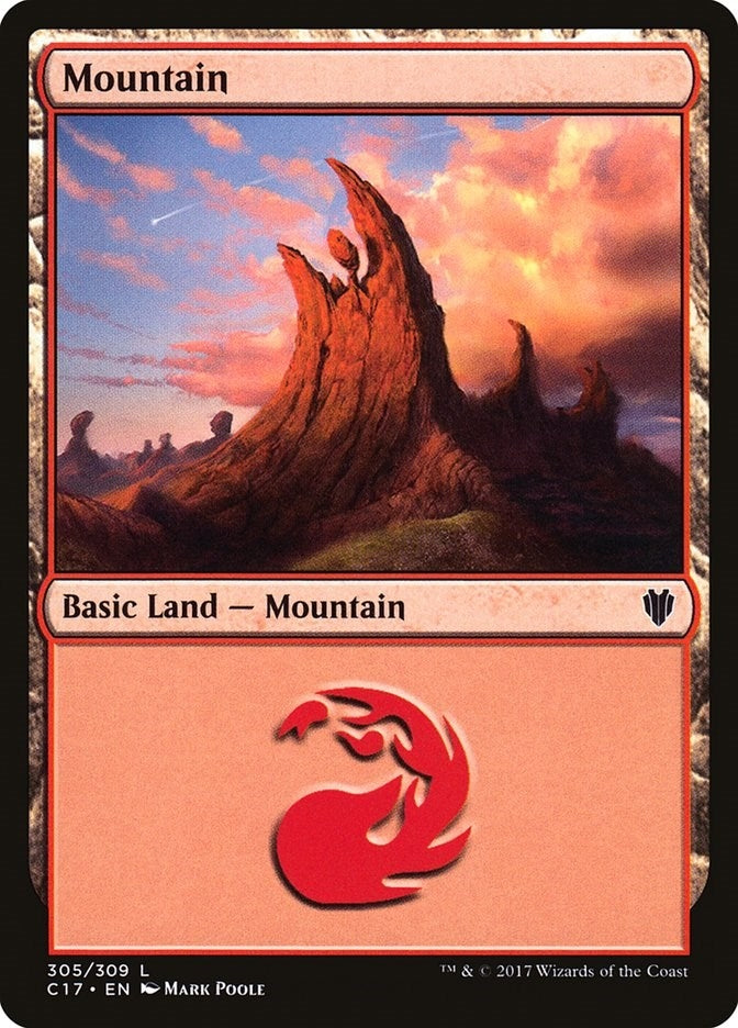 Image for Mountain (305) (Commander 2017) (305) - Magic: The Gathering
