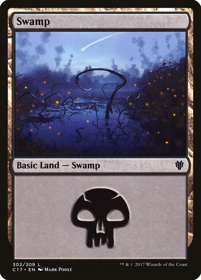 Image for Swamp (302) (Commander 2017) (302) - Magic: The Gathering