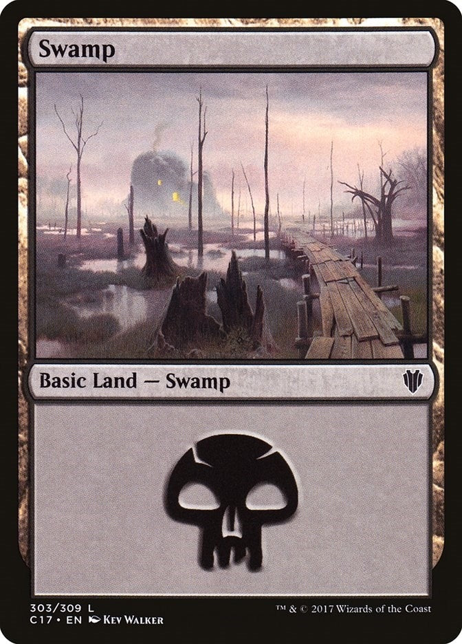 Image for Swamp (303) (Commander 2017) (303) - Magic: The Gathering