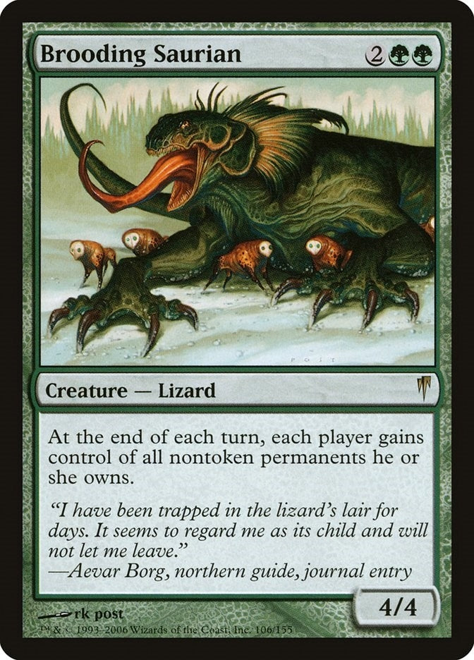 Image for Brooding Saurian (Coldsnap) (106) - Magic: The Gathering