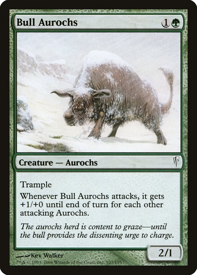 Image for Bull Aurochs (Coldsnap) (107) - Magic: The Gathering