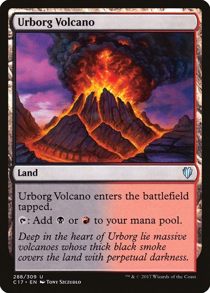 Image for Urborg Volcano (Commander 2017) (288) - Magic: The Gathering