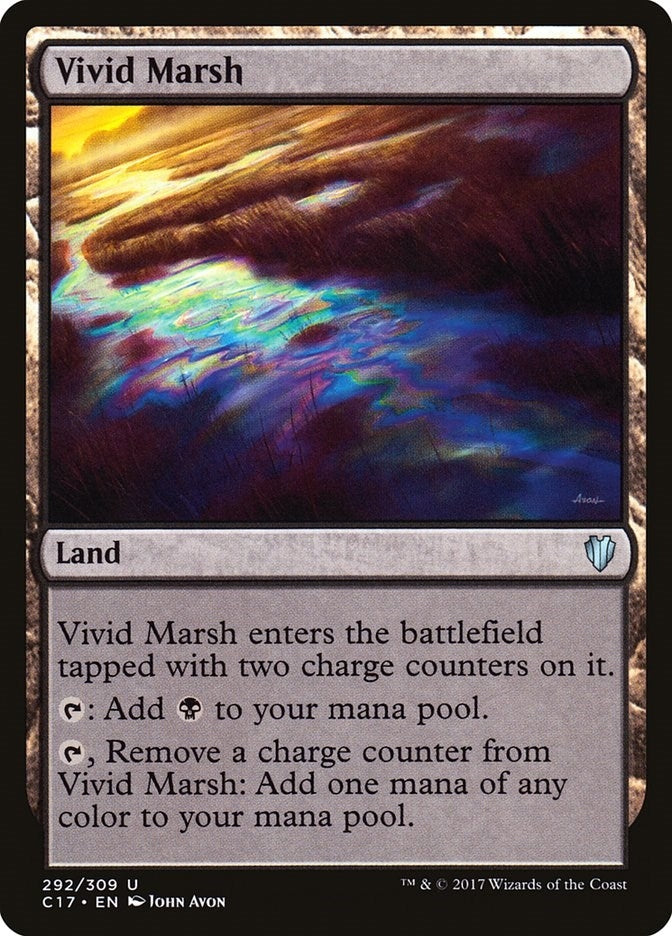 Image for Vivid Marsh (Commander 2017) (292) - Magic: The Gathering