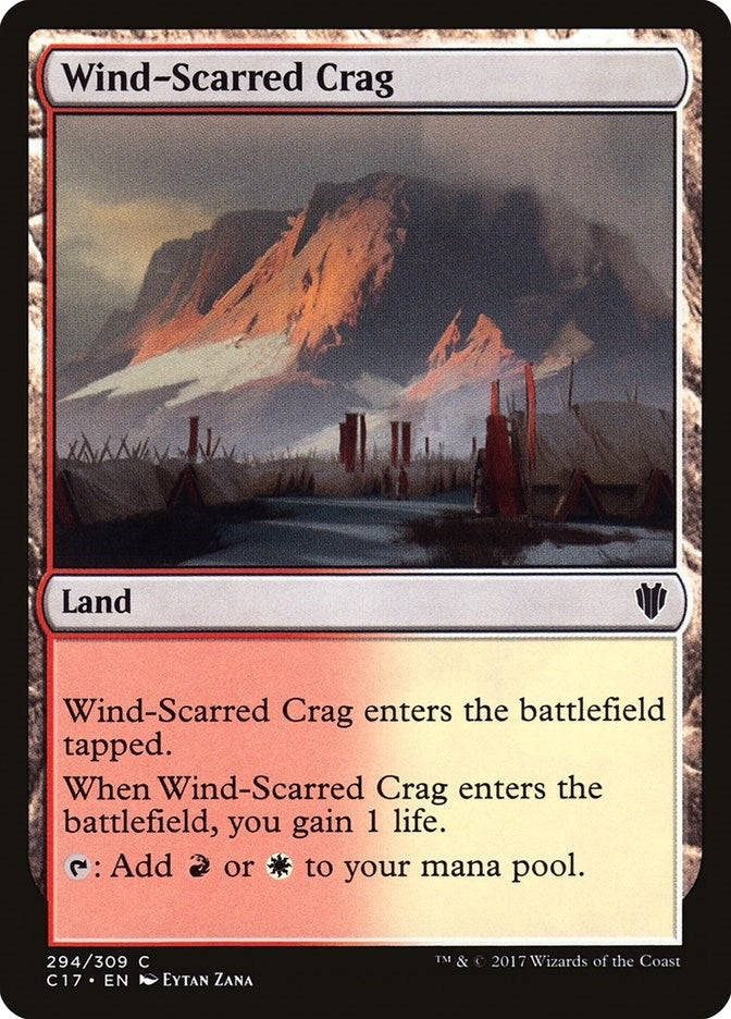 Image for Wind-Scarred Crag (Commander 2017) (294) - Magic: The Gathering